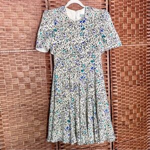 Vintage 80’s Romantic Cottagecore
Tea Party Dress Puff Sleeves Size S, 100% Silk